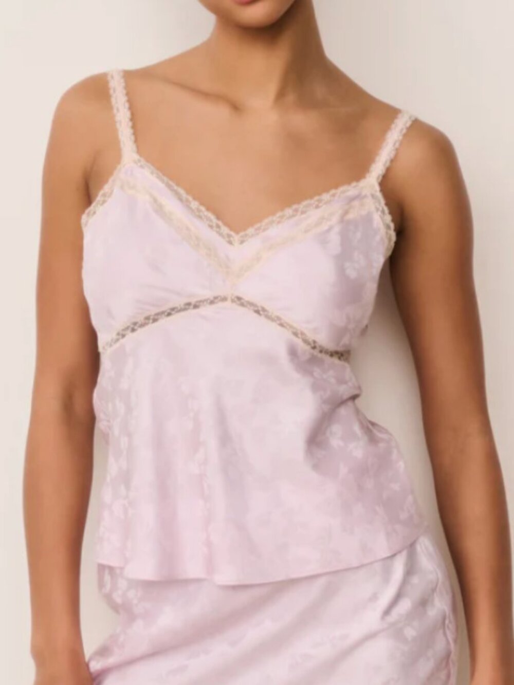 LoveShackFancy Lirena Silk-Blend Bow Jacquard Top $325